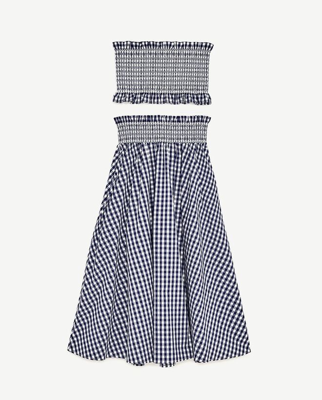 Conjunto de top e saia, €29,95, Zara