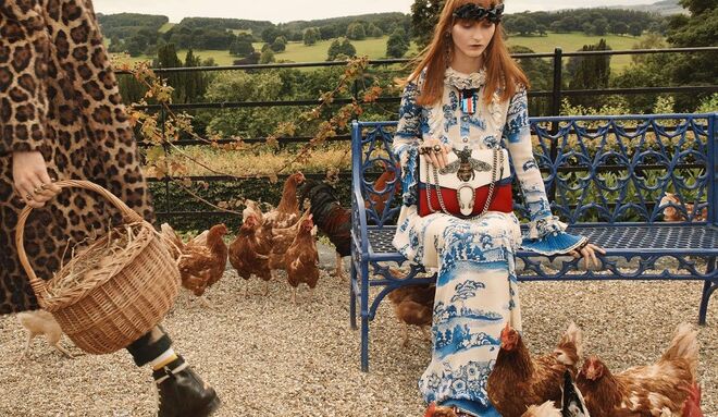 Campanha da Gucci em Chatsworth