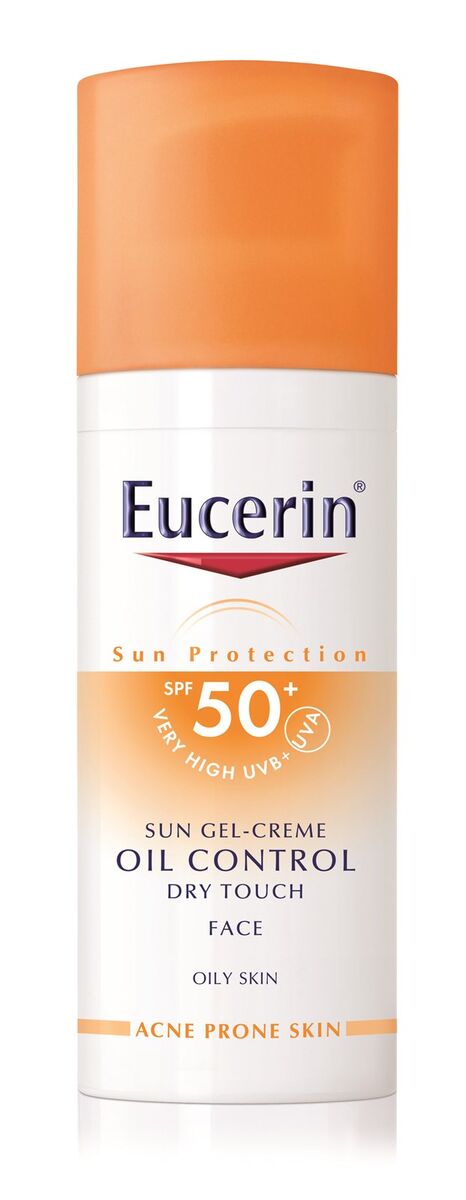 10.	Solares | Gel-Creme Oil Control toque seco SPF50+, Eucerin