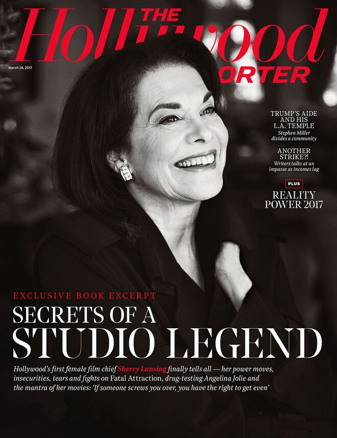 Sherry Lansing na capa da edição de março da The Hollywood Reporter