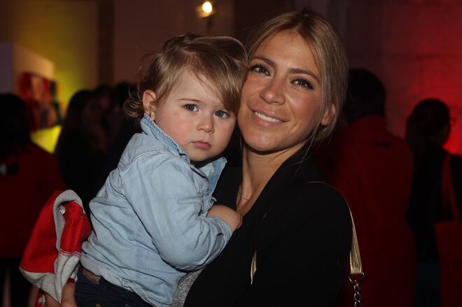 Bárbara Taborda com o filho