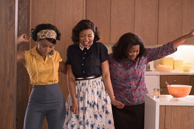 Taraji P. Henson, Octavia Spencer e Janelle Monae em Elementos Secretos (2016)