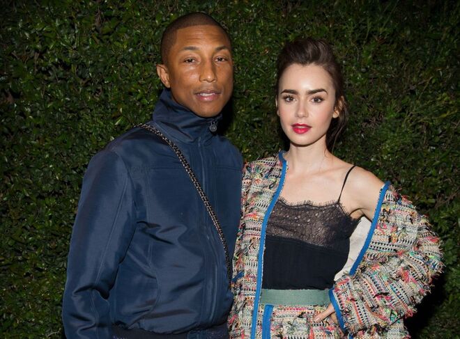 Pharrell Williams e Lily Collins