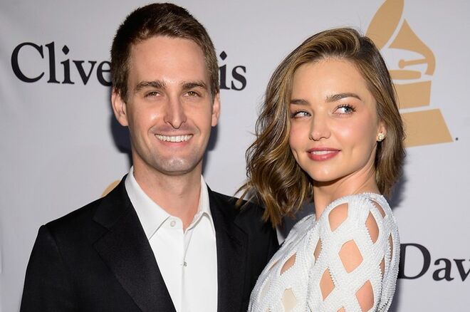 Evan Spiegel e Miranda Kerr
