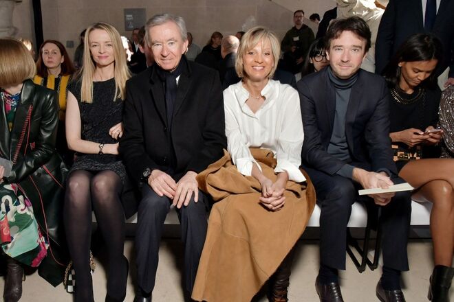 Delphine Arnault, Bernard Arnault e Antoine Arnault