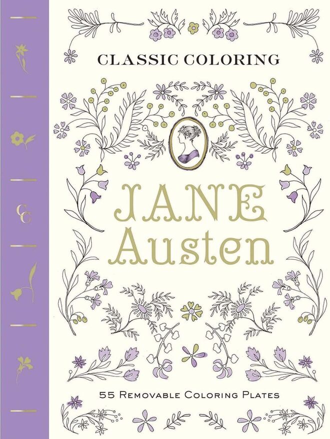 Classic Colouring: Jane Austen (Adult Colouring Book): 55 Removable Colouring Plates (Record book)