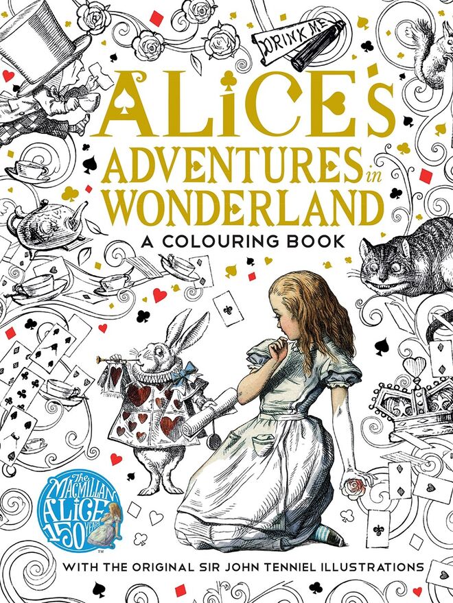 The Macmillan Alice Colouring Book - Macmillan Classic Colouring Books (Paperback)