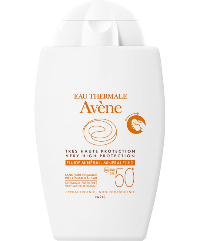 Fluido mineral SPF 50+ para o rosto, €19,28, Avène