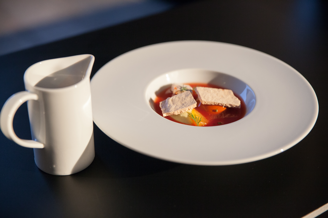 Laranja sanguínea e Exclusive Selection Nepal Lamjumg do Chef Ricardo Costa