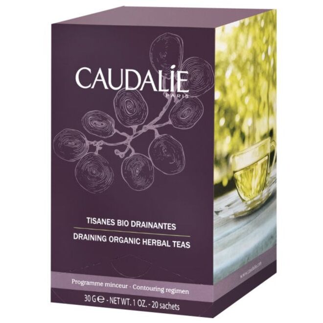 Draining Organic Herbal Teas, chá drenante, €11,95, Caudalie 