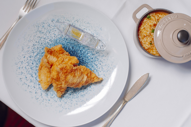 Filetes de Peixe-Galo Dourados com Arroz de Tomate, €28