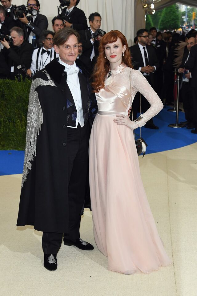 Hamish Bowles e Karen Elson