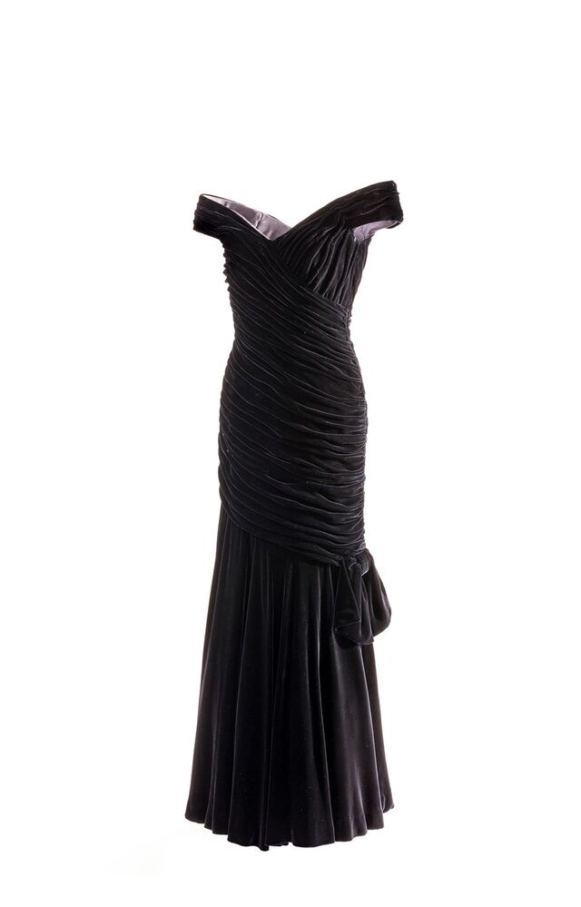 Exposição Diana Her Fashion Story, Londres. Vestido Victor Edelstein, Historic Royal Palaces