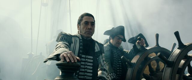 Javier Bardem em 'Piratas das Caraíbas - Homens Mortos não Contam Histórias' na Disneyland de Paris