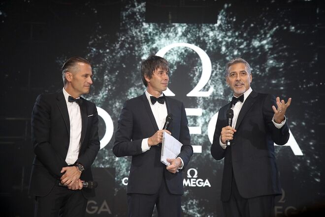 Raynald Aeschlimann, Professor Brian Cox e George Clooney