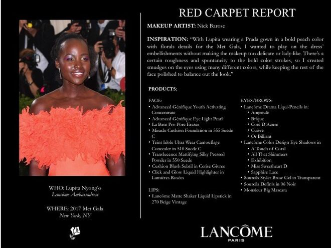 Lupita Nyong'o - Lancôme Get The Look