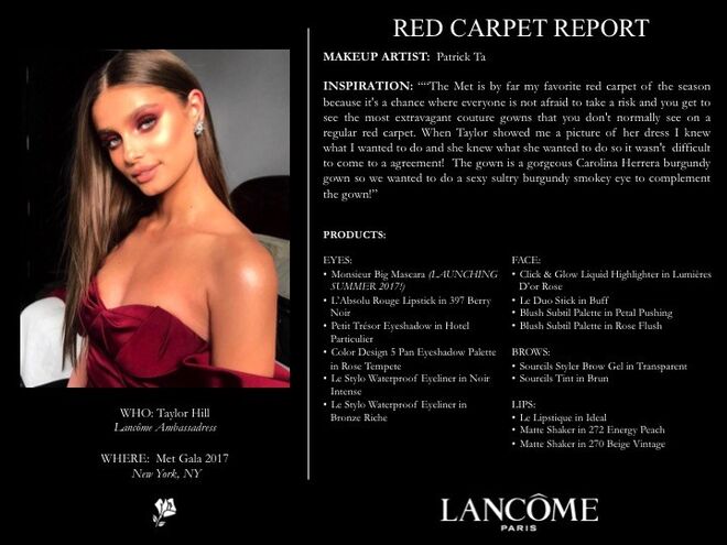 Taylor Hill - Lancôme Get The Look