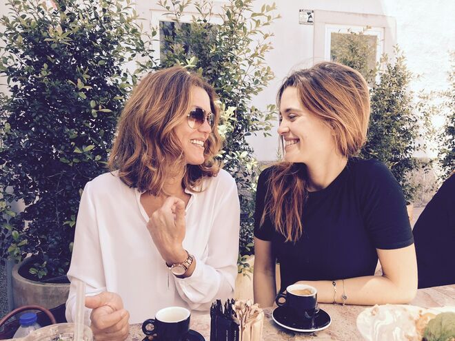 Joana Ribeiro com a mãe