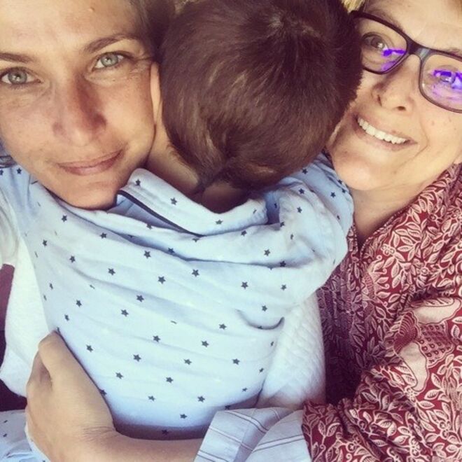 Inês Castel-Branco com a mãe