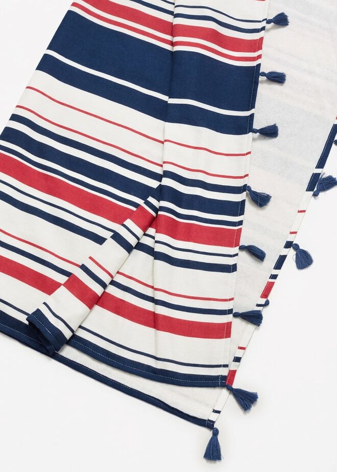 Toalha páreo com riscas, €17,99, Mango