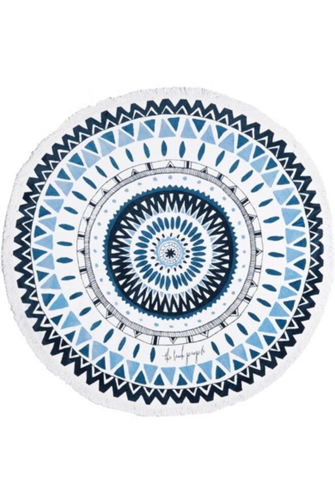 Marjorelle round cotton-terry towel, €120, The Beach People, em net-a-porter.com