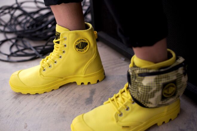 Botas Palladium x Smiley, €129,95