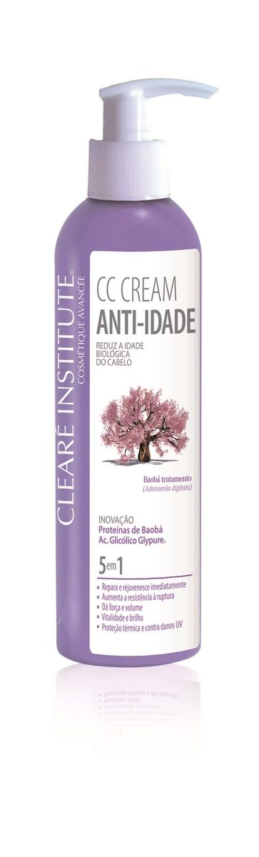 CC Cream Anti-idade, €14, reduz a idade biológica do cabelo, Clearé Institute
