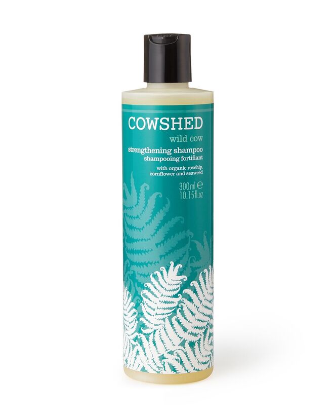  Wild Cow Strengthening Shampoo, €22, Cowshed