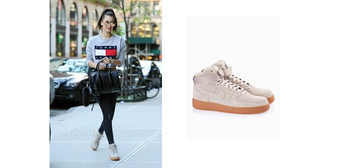 Bella Hadid - Nike Air Force 1 High Suede 