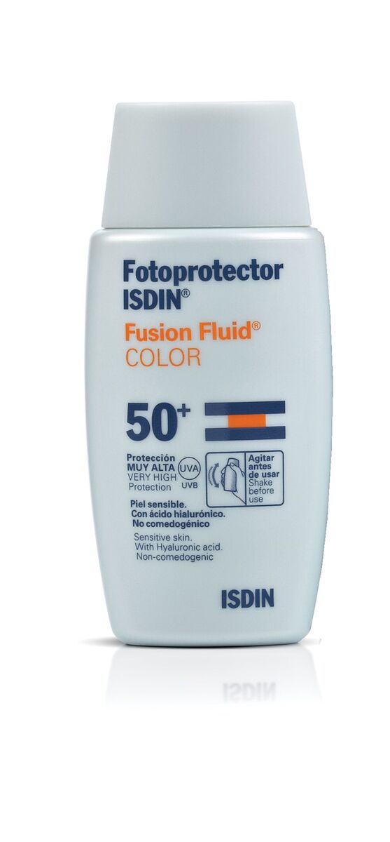 Fotoprotector Fusion Fluid FPS50+ Color, €22, ISDIN