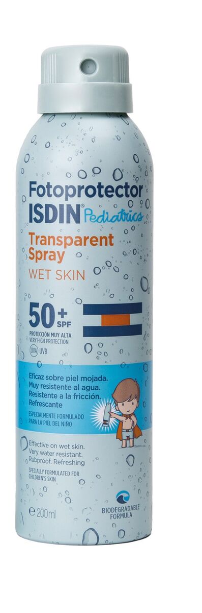 Fotoprotector Pediatrics Spray Wet Skin SPF50+ 200ml, €27, ISDIN