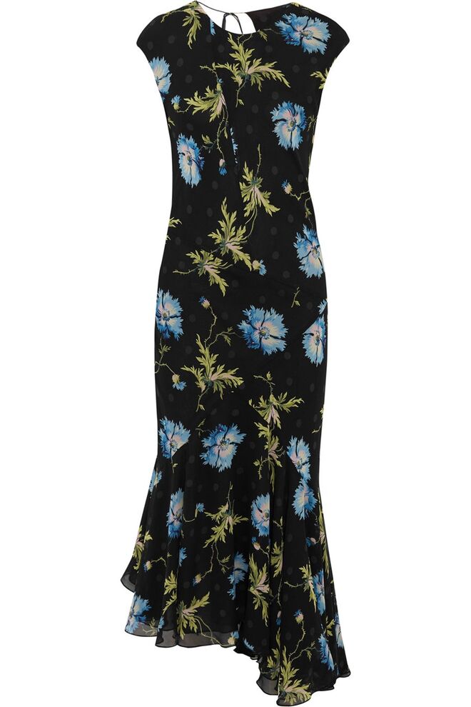Vestido em seda, €342, Topshop Unique, em net-a-porter.com