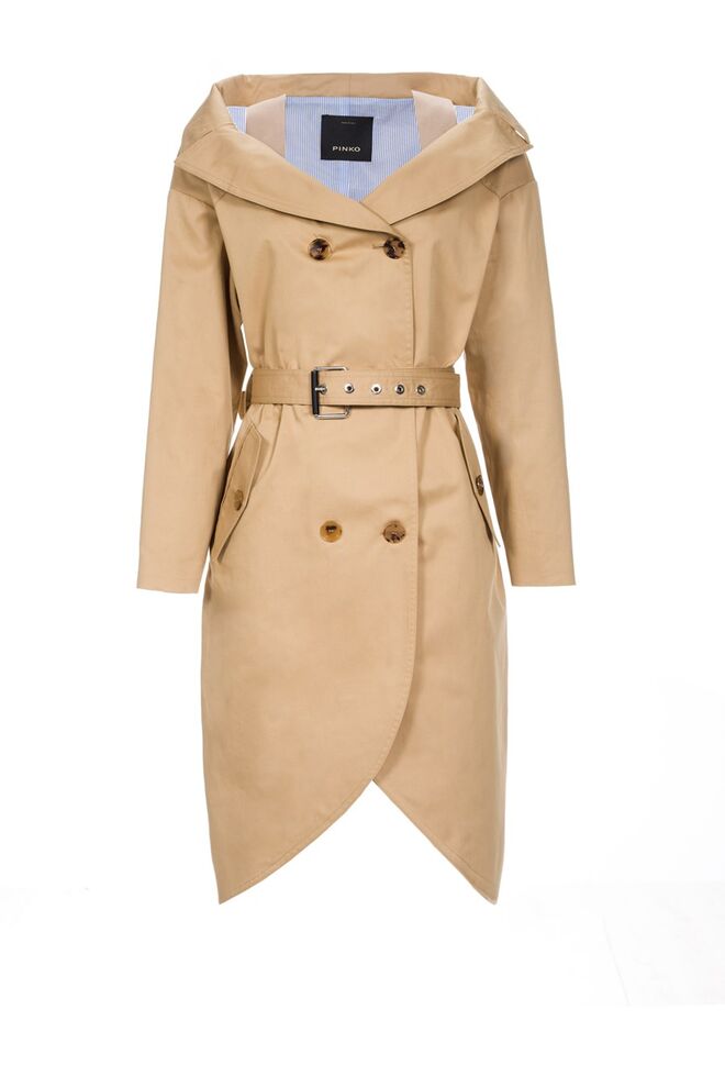 Gabardina em algodão, €497, Pinko