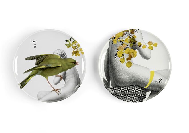 Pratos em cerâmica, Yuan Parnasse, na Ibride (Preço sob consulta)