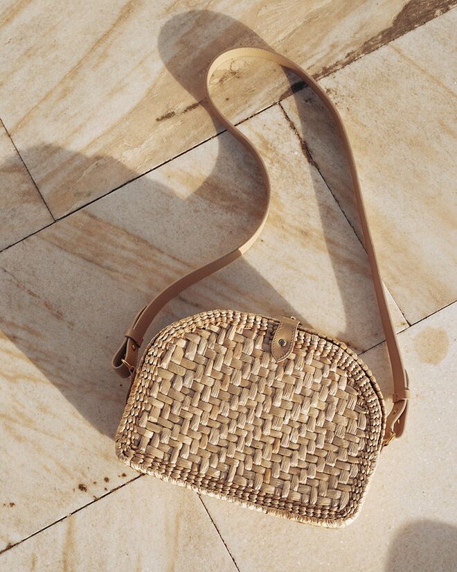 EKO Wicker bag €194, NANUSHKA