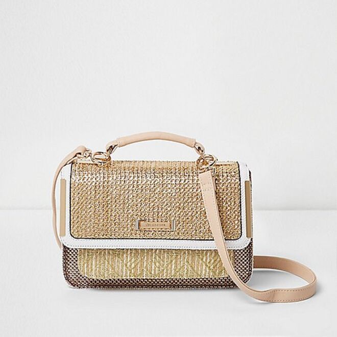 Mala em palha, €33, River Island