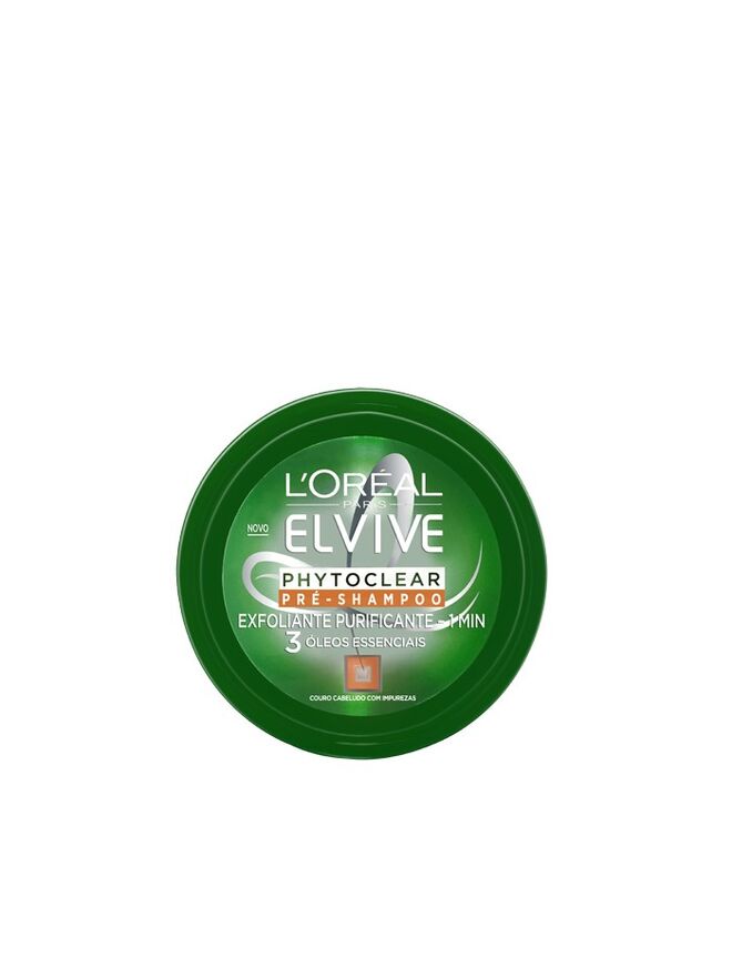 1. Phytoclear, máscara esfoliante pré-champô, €6,99, L’Oréal Paris
