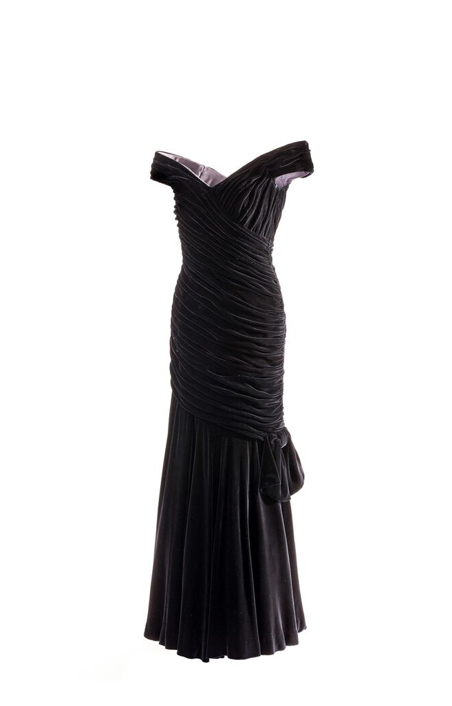 Exposição Diana Her Fashion Story, Londres. Vestido Victor Edelstein, Historic Royal Palaces