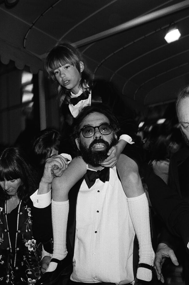 1979 | Sofia Coppola com o pai Frances Ford Coppola