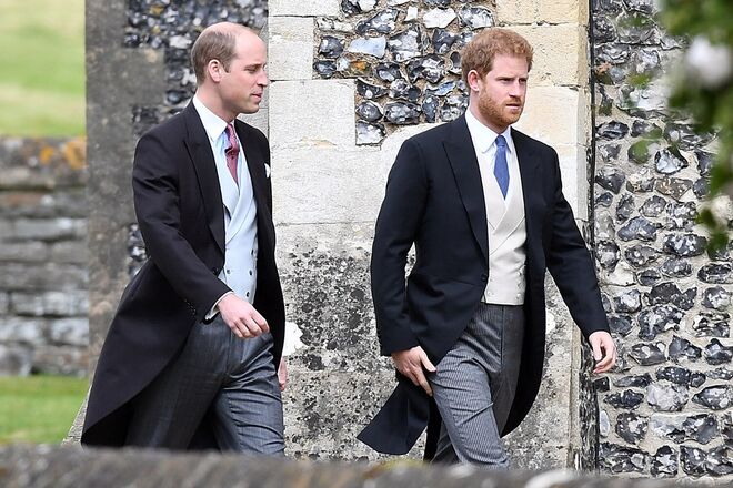 Os príncipes William e Harry