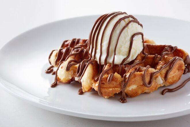 Waffle com Nutella