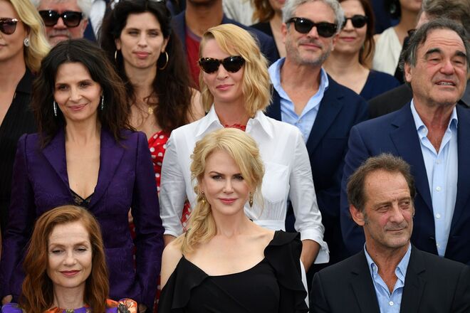 Juliette Binoche, Uma Thurman, Oliver Stone, Isabel Huppert e Nicole Kidman