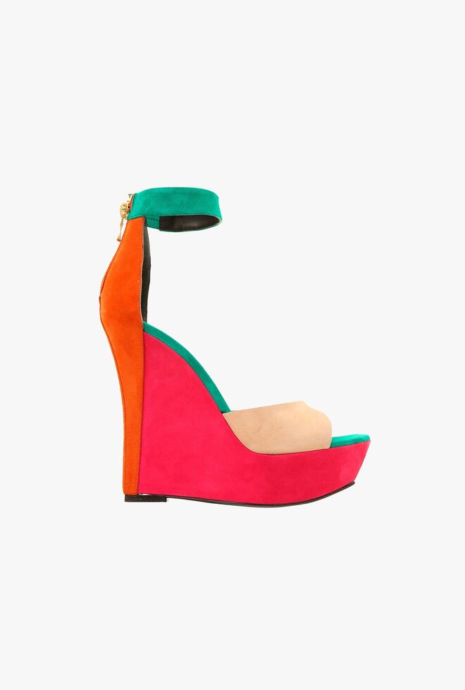 Zia Suede Wedge, €1,145, Balmain