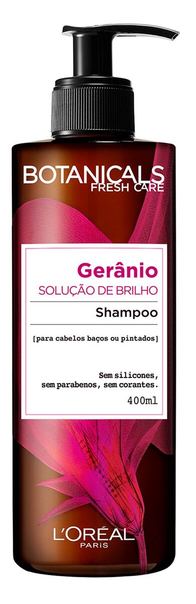 2. Botanicals Shampoo de Gerânio para cabelos baços ou pintados, L’Oréal Paris