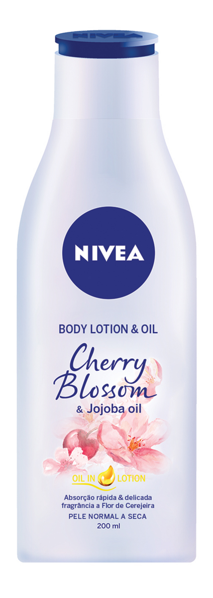 9. Body Lotion & Oil Flor de Cerejeira e Óleo de Jojoba, 200 ml, €4,99, Nivea