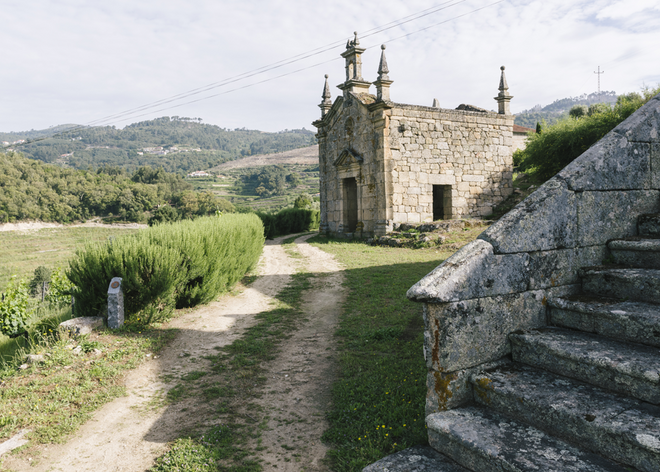 No interior da propriedade Quinta de Covela