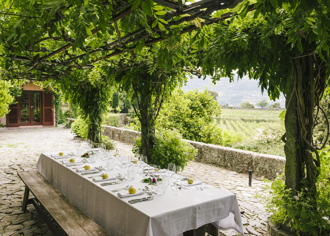 Páteo no interior da Quinta de Covela