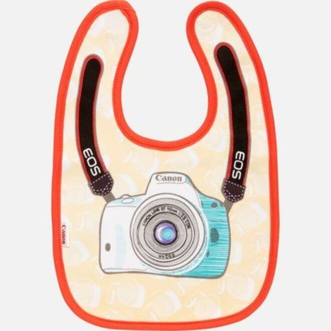 Os babetes personalizados com diferentes câmaras da Canon, €10,49