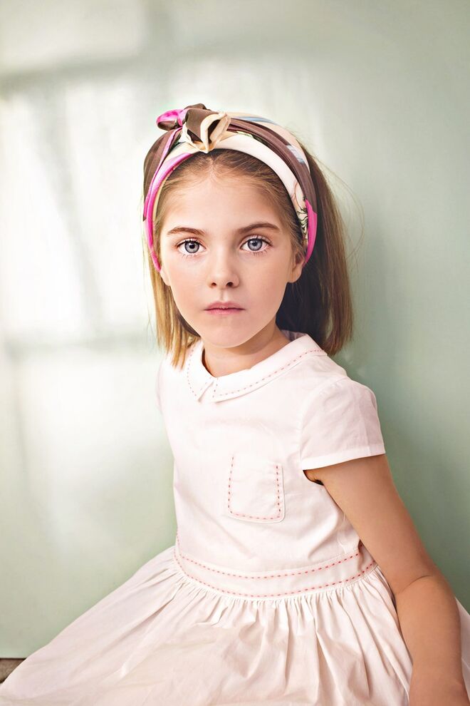 Vestido em popeline rosa, Marie-Chantal - SS17