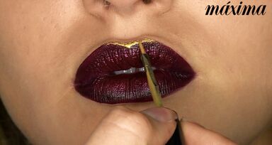Lábios metalizados